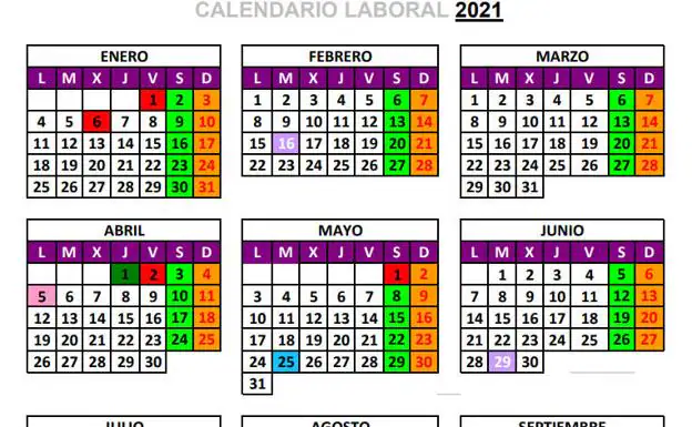 Los Puentes Y Megapuentes Del Calendario Laboral 2021 El Comercio 7661